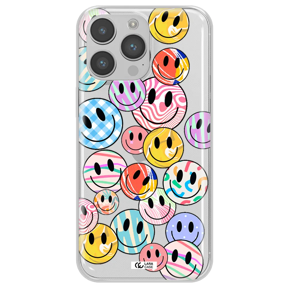 Colorful Smile Apple iPhone 14 pro Clear TPU Case