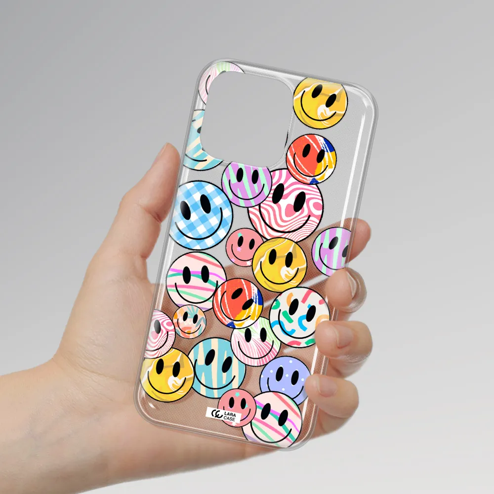 Colorful Smile Apple iPhone 14 pro Clear TPU Case