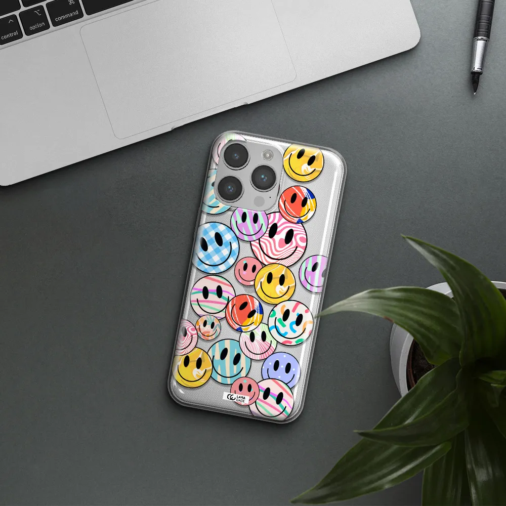 Colorful Smile Apple iPhone 14 pro Clear TPU Case