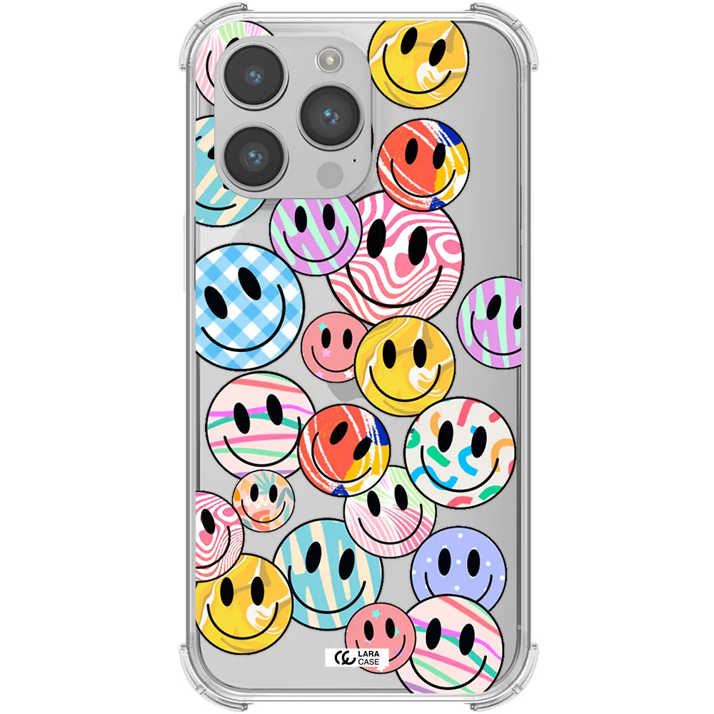 Colorful Smile Apple iPhone 14 pro max Clear PC Case