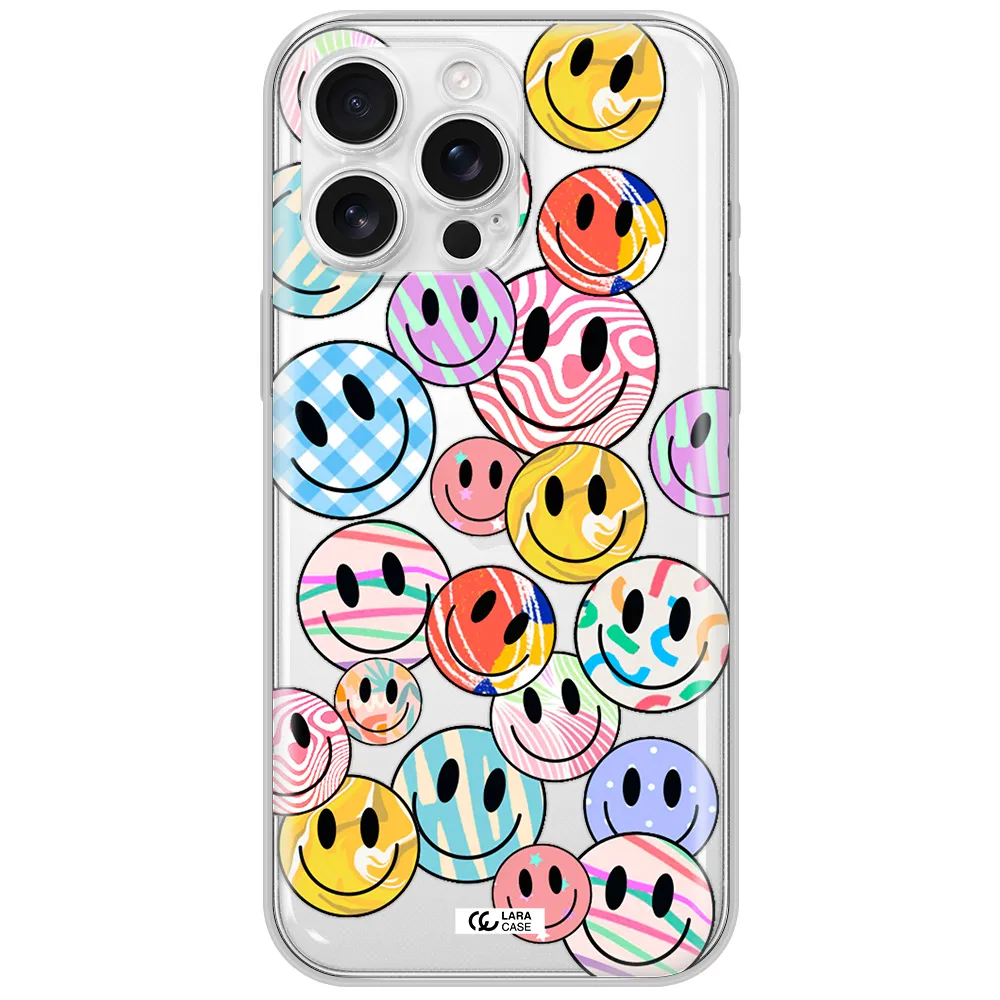 Colorful Smile Apple Iphone 16 Pro Max Clear Tpu Case