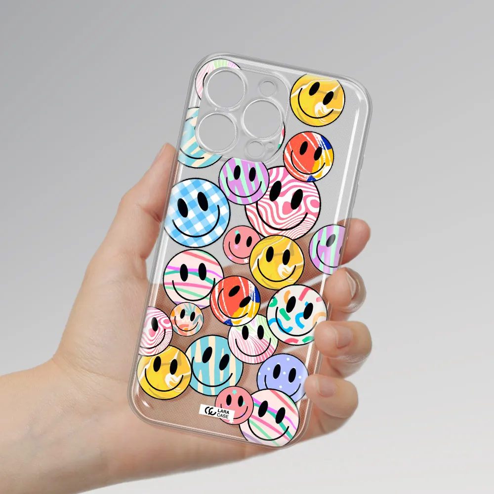 Colorful Smile Apple Iphone 16 Pro Max Clear Tpu Case