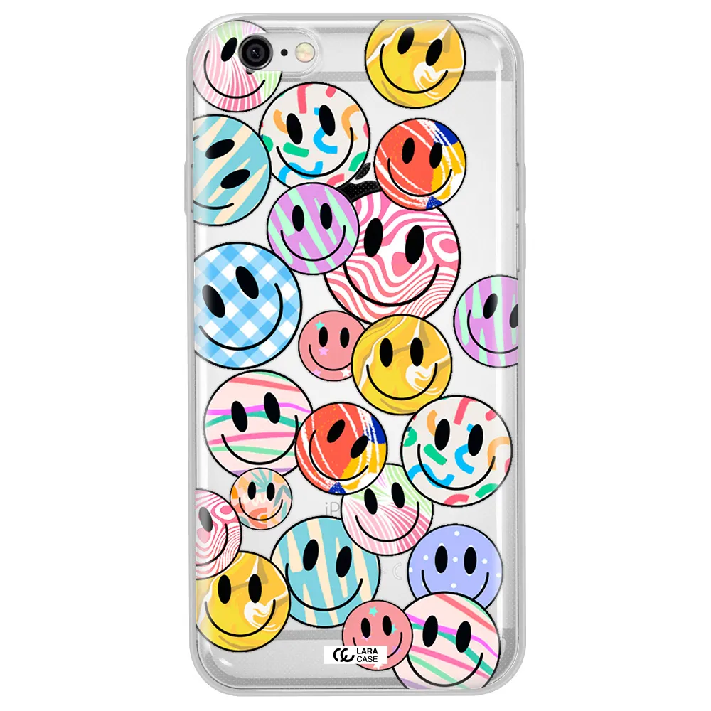 Colorful Smile Apple iPhone 6 plus Clear TPU Case