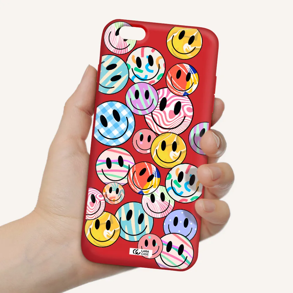 Colorful Smile Apple iPhone 6 plus Silicone Imperial Red Case