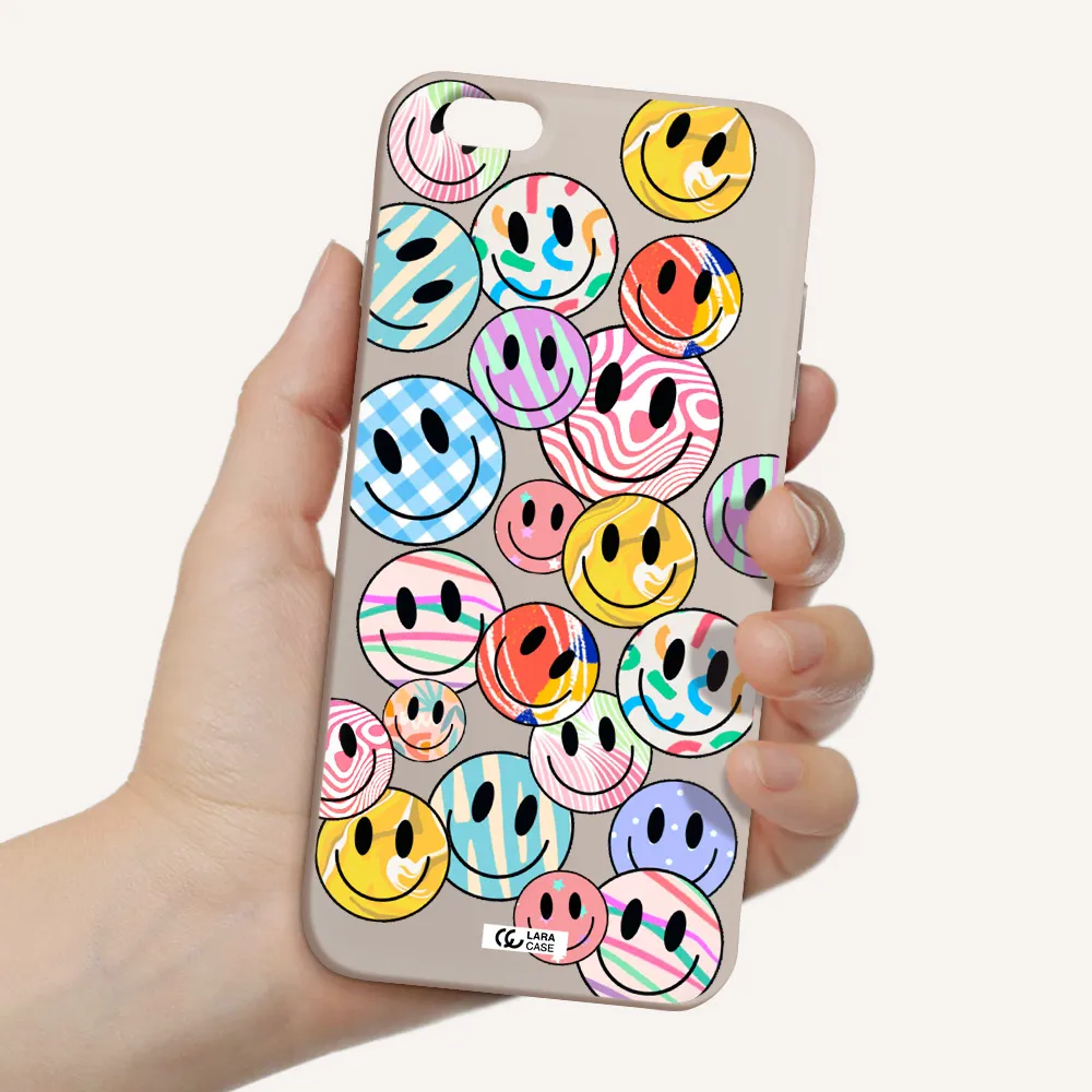 Colorful Smile Apple iPhone 6 s plus Silicone Stone Case