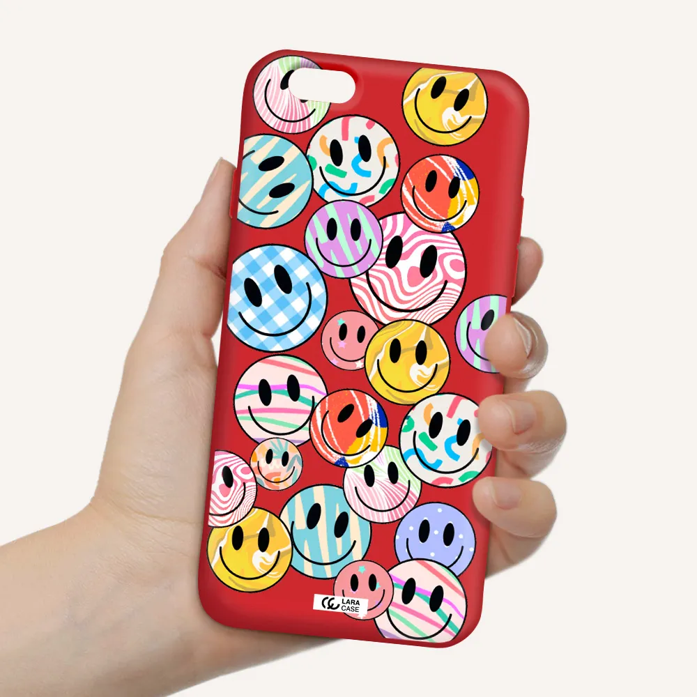 Colorful Smile Apple iPhone 6 Silicone Imperial Red Case