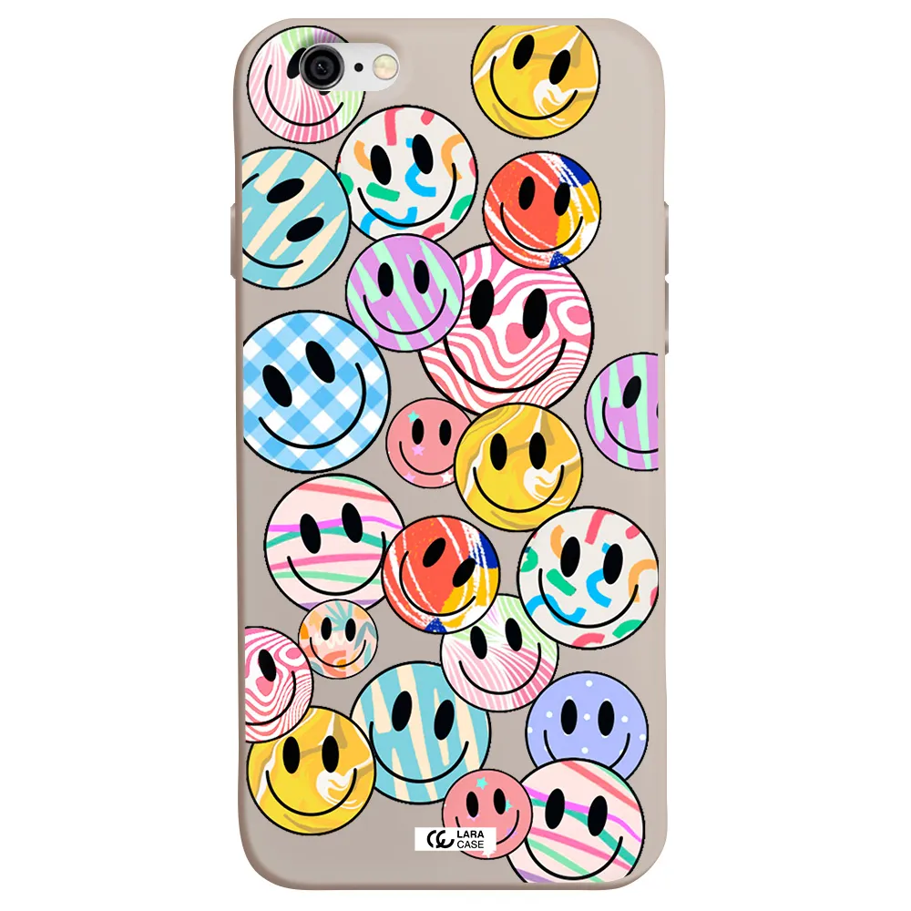Colorful Smile Apple iPhone 6 Silicone Stone Case