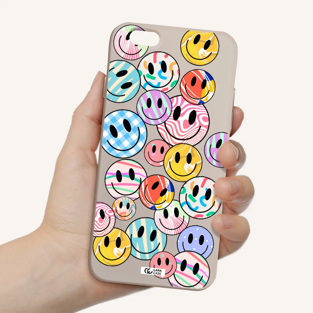 Colorful Smile Apple iPhone 6 Silicone Stone Case