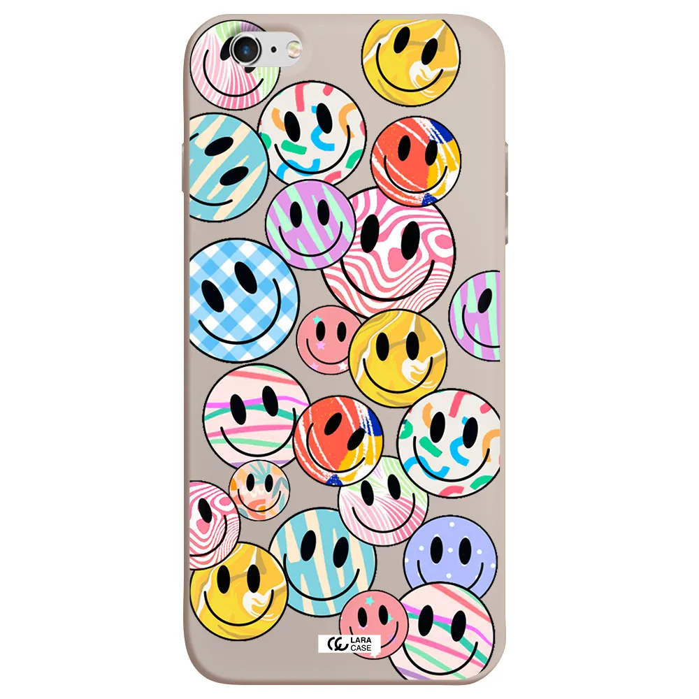 Colorful Smile Apple iPhone 6S Silicone Stone Case