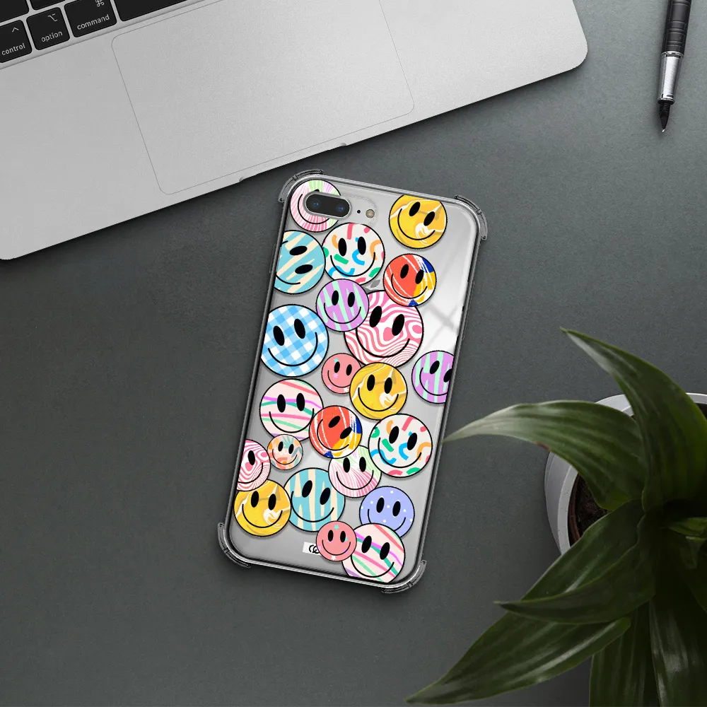 Colorful Smile Apple iPhone 7 plus Clear PC Case