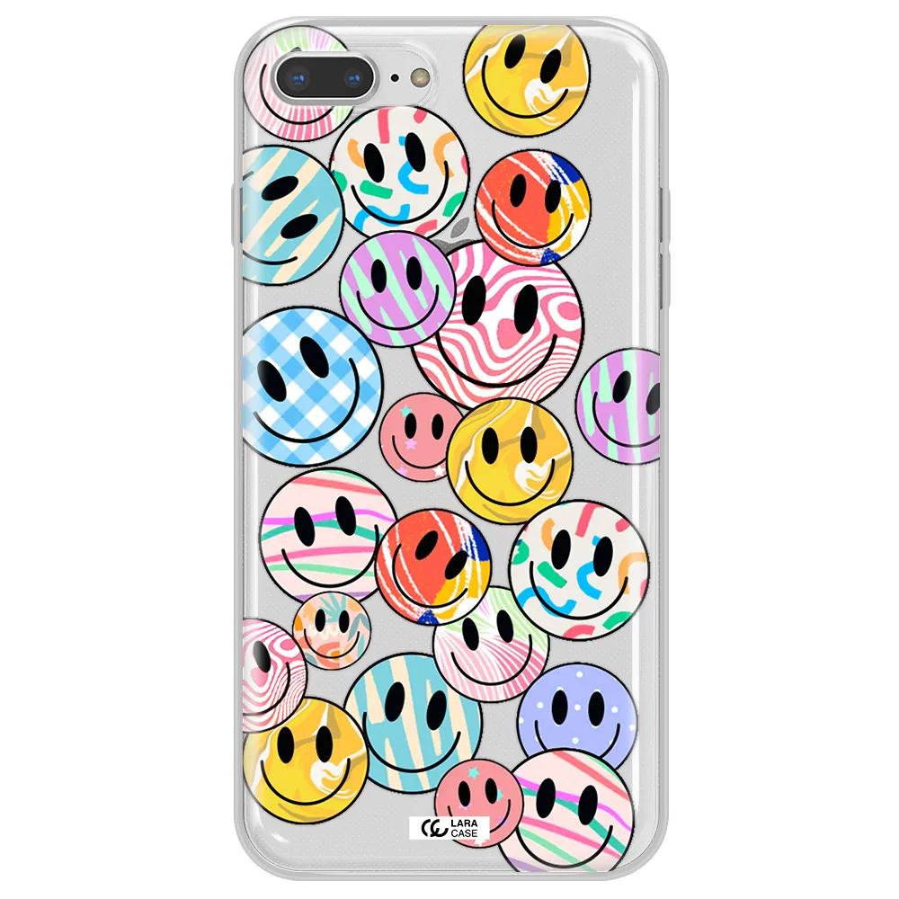 Colorful Smile Apple iPhone 7 plus Clear TPU Case