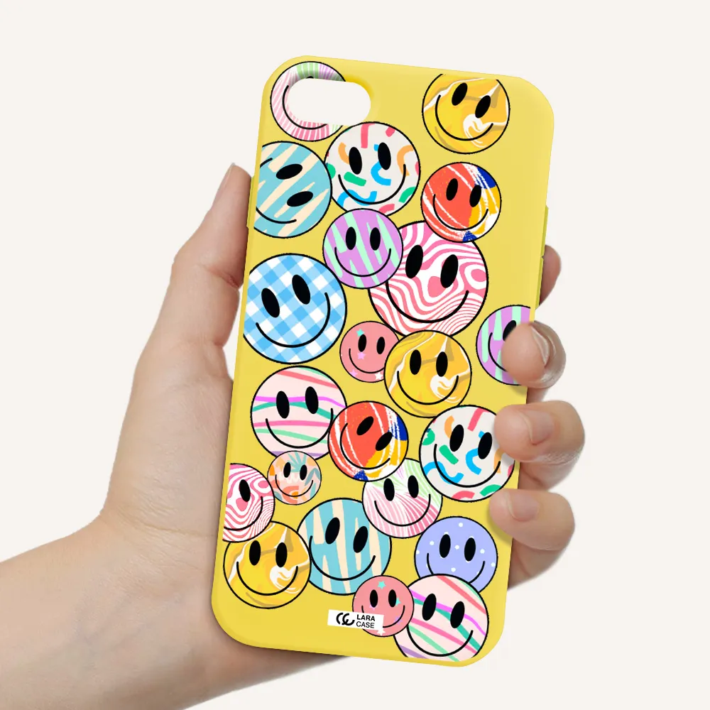 Colorful Smile Apple iPhone 7 Silicone canary yellow Case