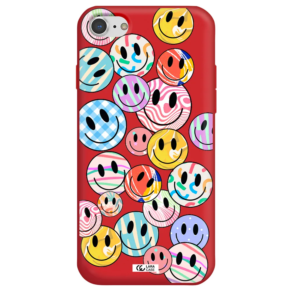Colorful Smile Apple iPhone 7 Silicone Imperial Red Case