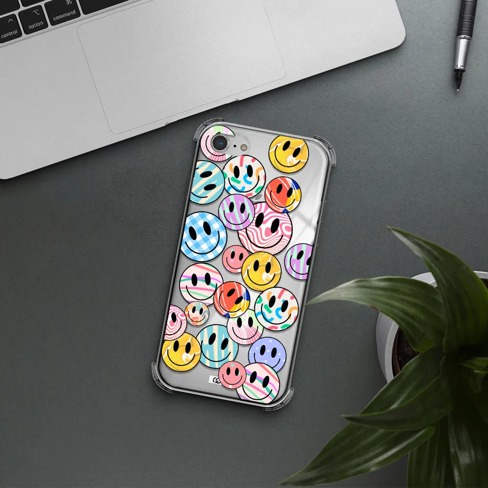 Colorful Smile Apple iPhone 8 Clear PC Case