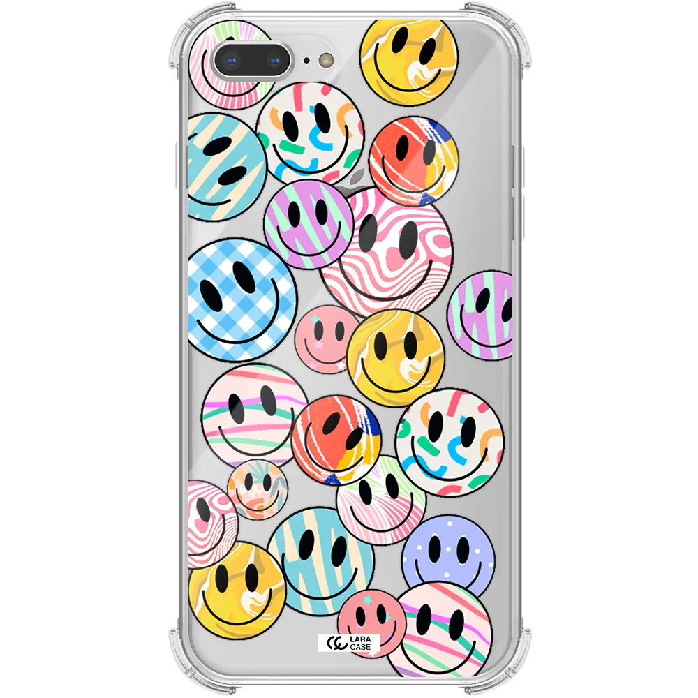 Colorful Smile Apple iPhone 8 plus Clear PC Case