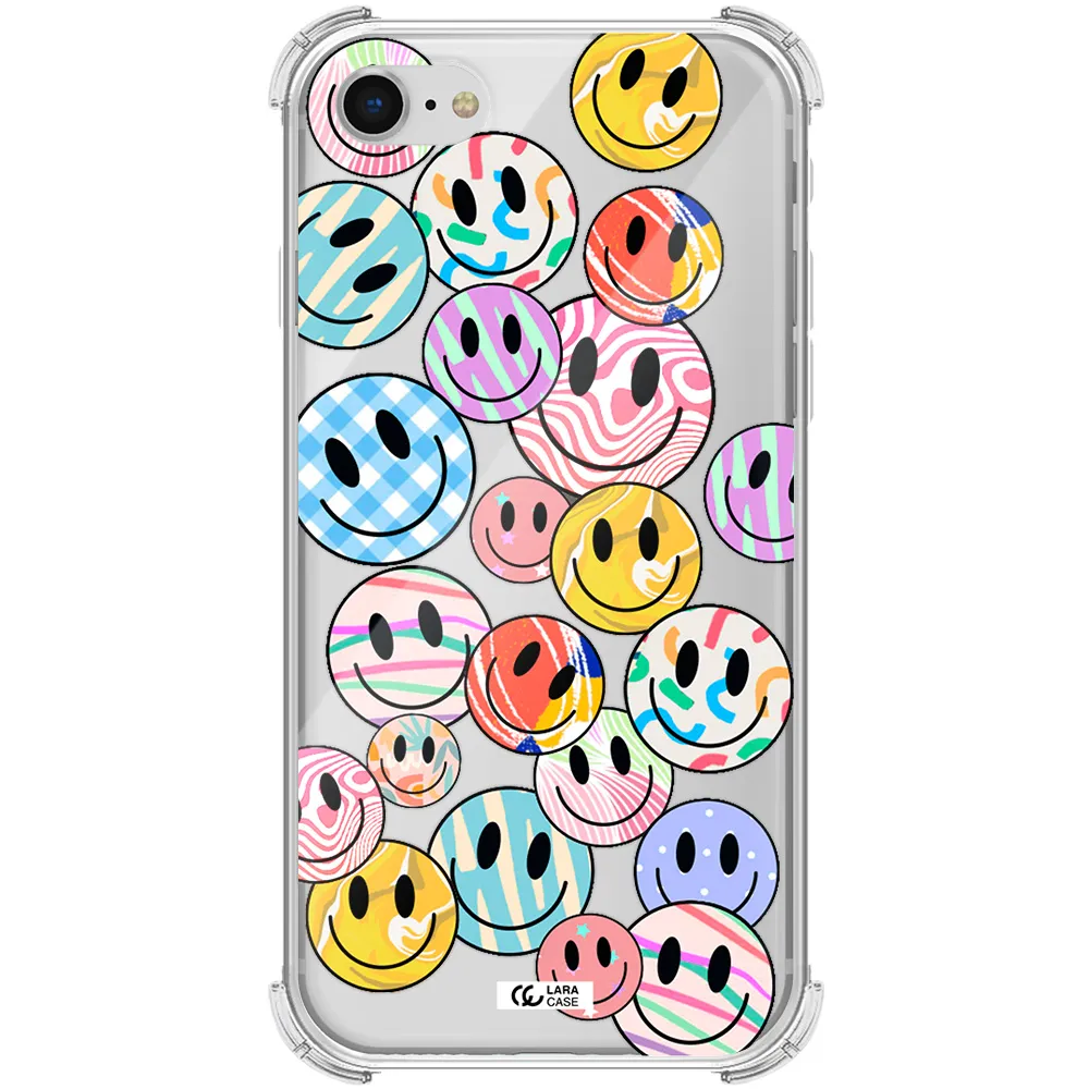 Colorful Smile Apple iPhone se 2020 Clear PC Case