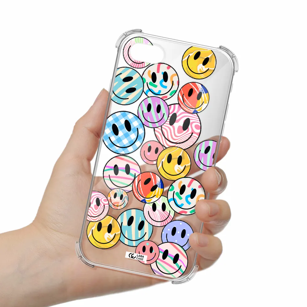 Colorful Smile Apple iPhone se 2020 Clear PC Case