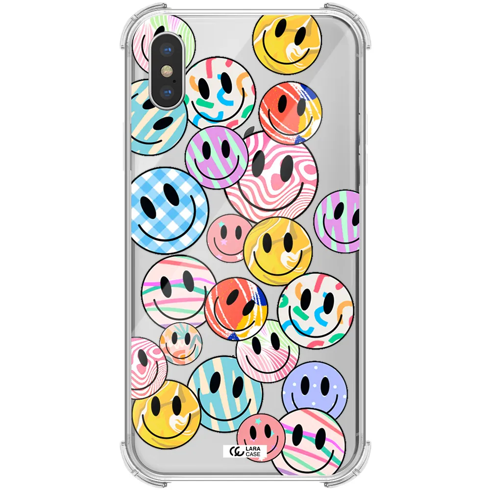 Colorful Smile Apple iPhone XS Clear PC Case