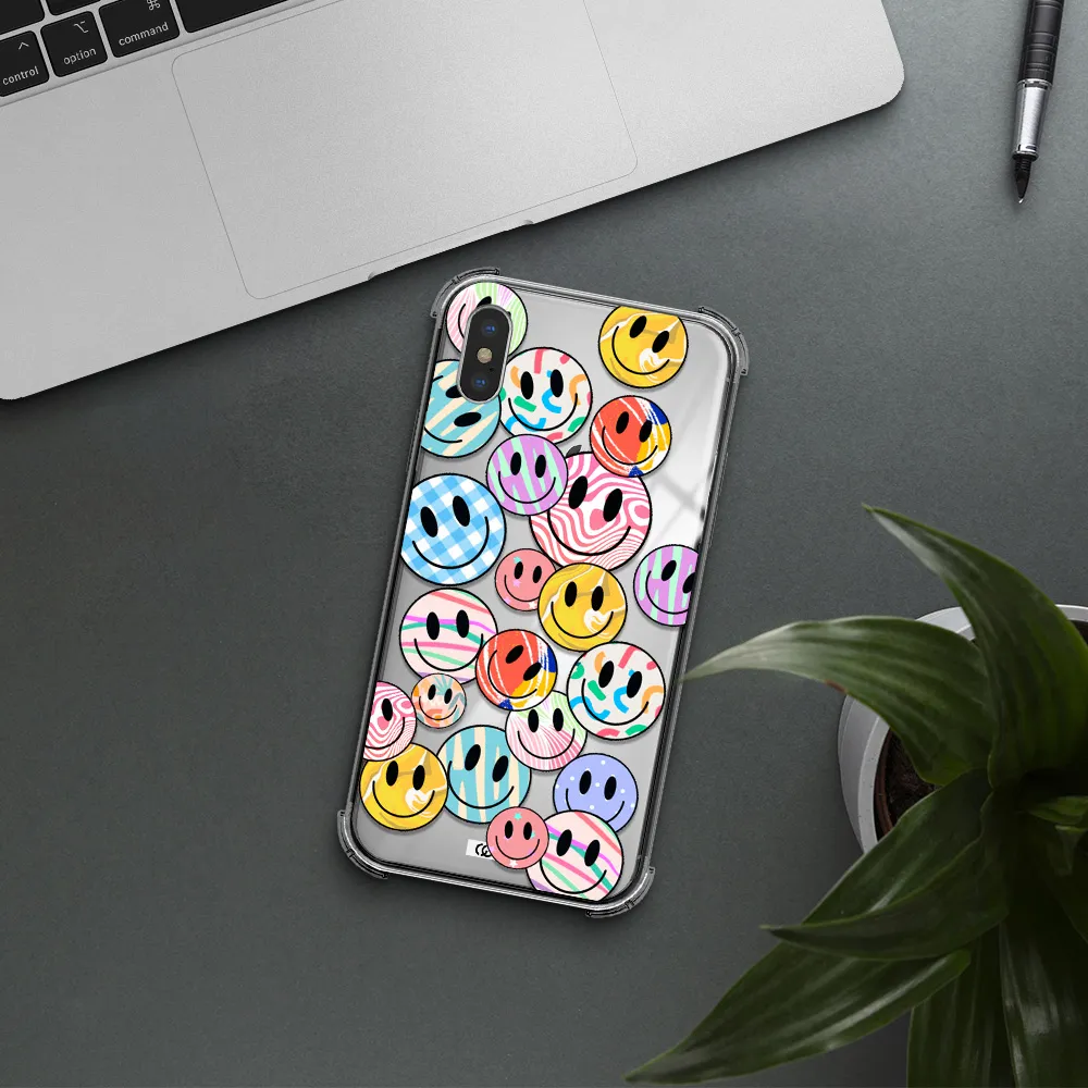 Colorful Smile Apple iPhone XS Clear PC Case