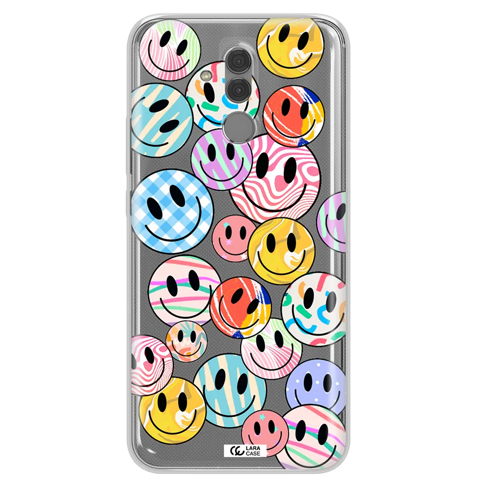 Colorful Smile Huawei Mate 20 Lite Clear TPU Case
