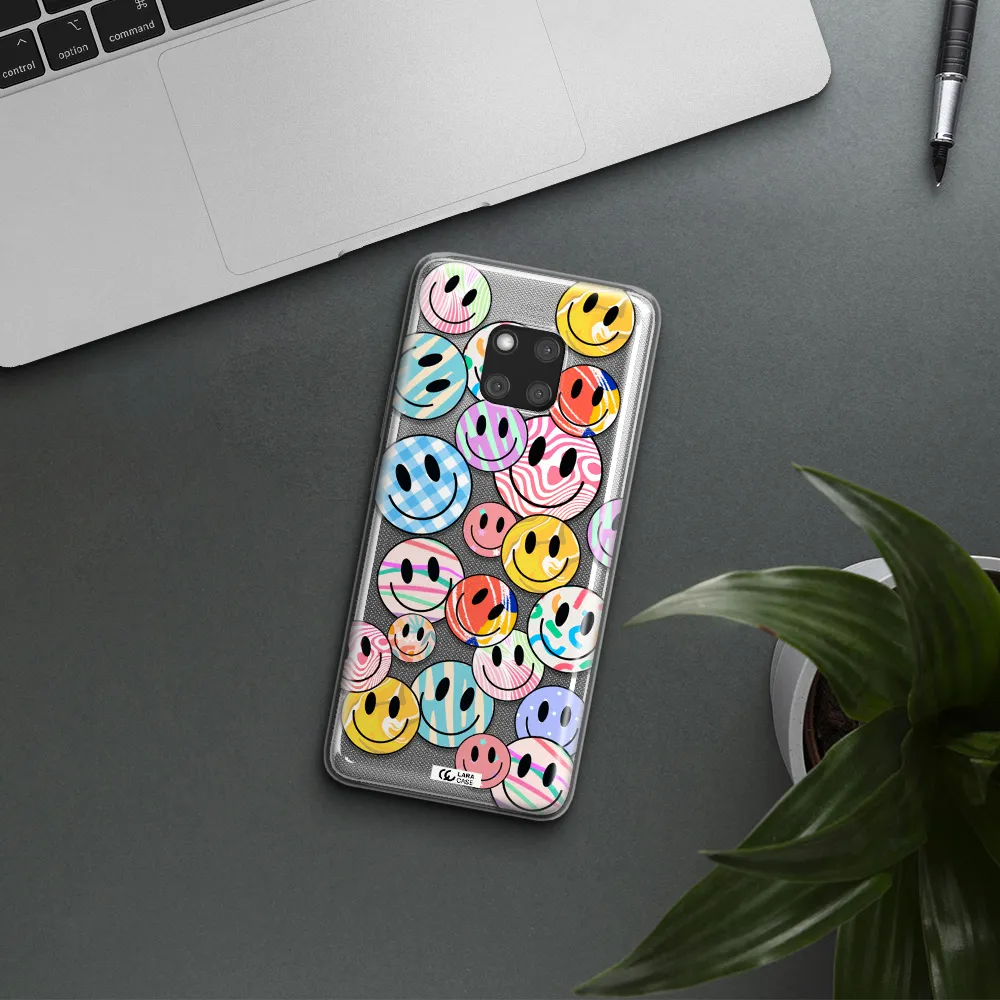 Colorful Smile Huawei Mate 20 Pro Clear TPU Case