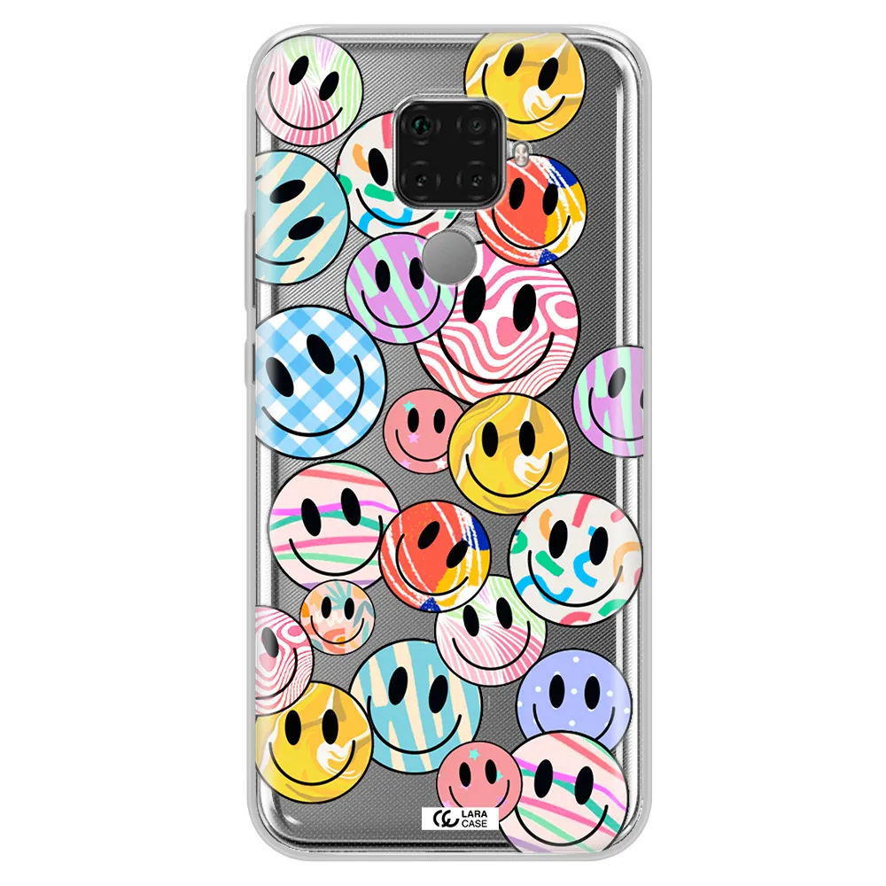 Colorful Smile Huawei Mate 30 Lite Clear TPU Case