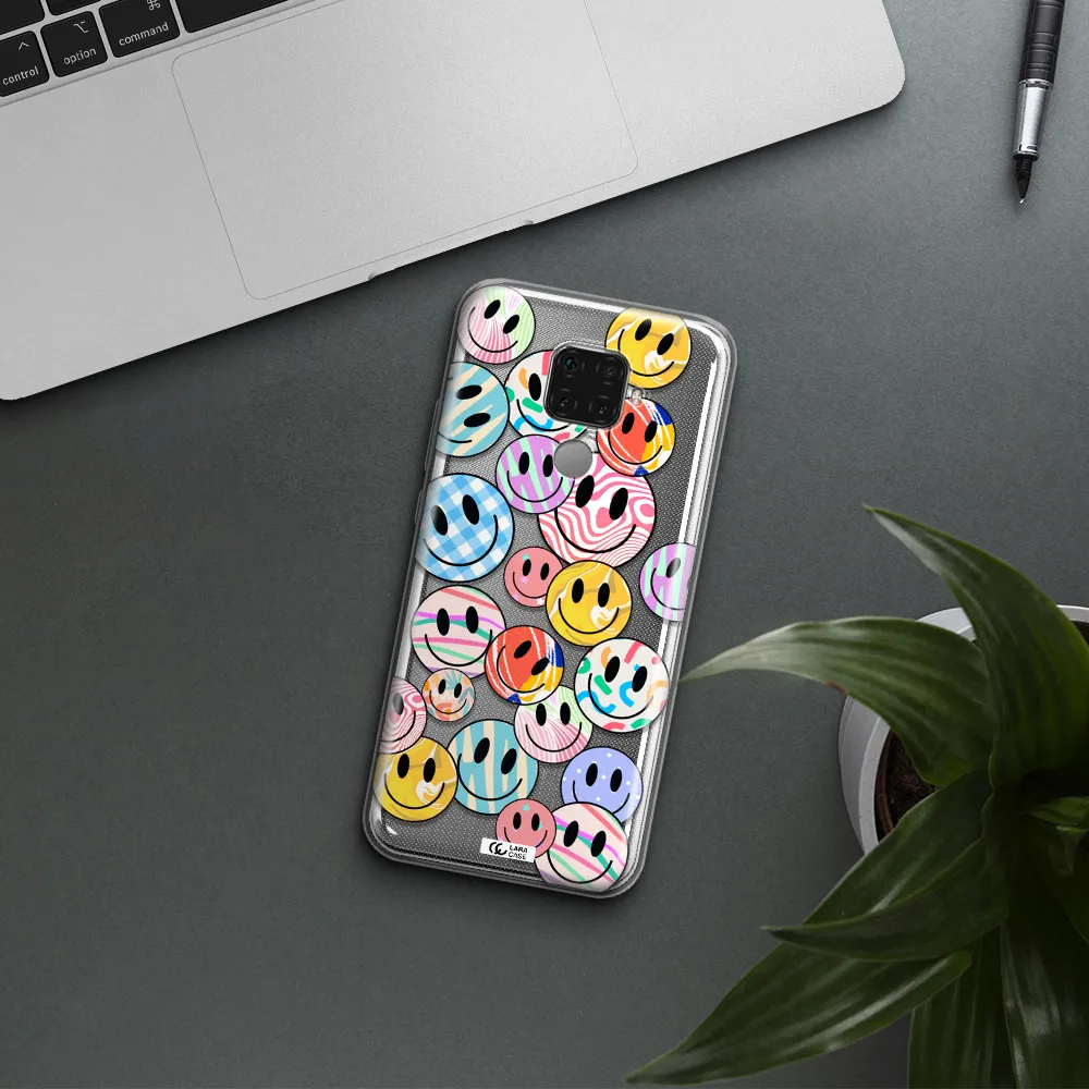 Colorful Smile Huawei Mate 30 Lite Clear TPU Case