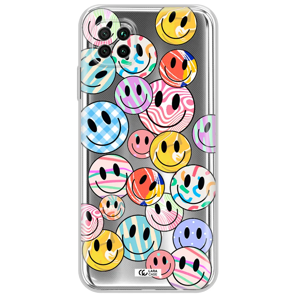 Colorful Smile Huawei Nova 7I Clear Tpu Case