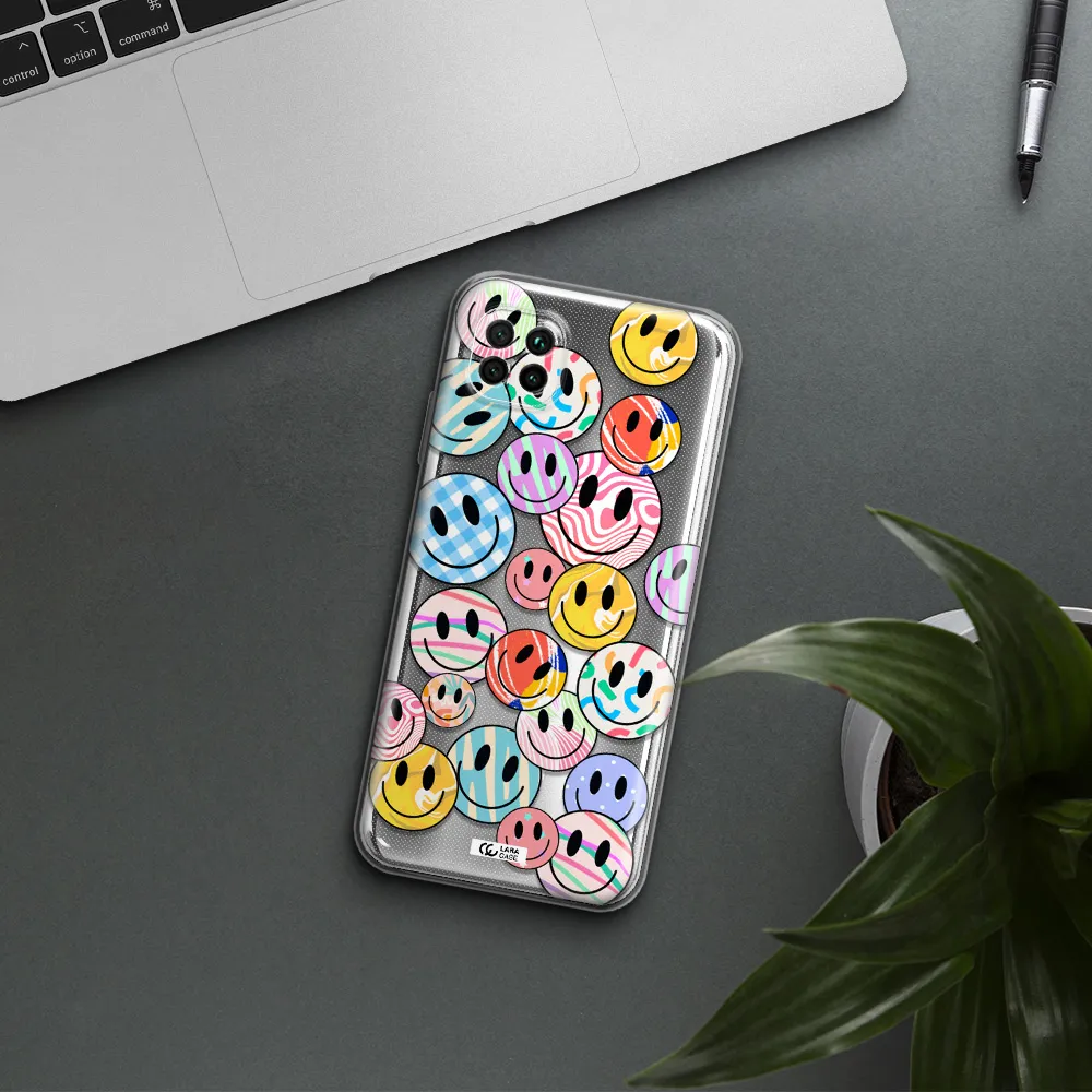 Colorful Smile Huawei Nova 7I Clear Tpu Case
