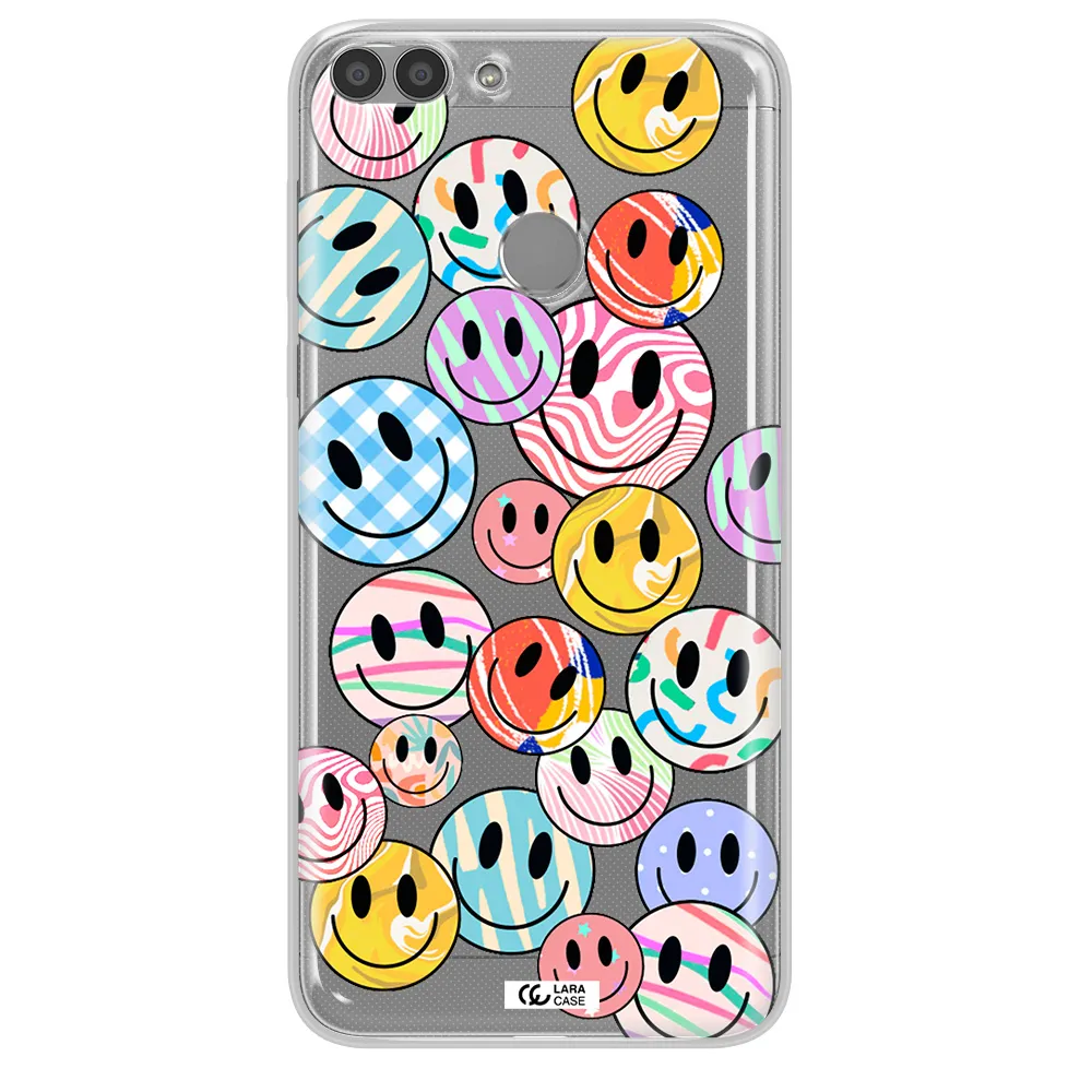 Colorful Smile Huawei P Smart Clear TPU Case