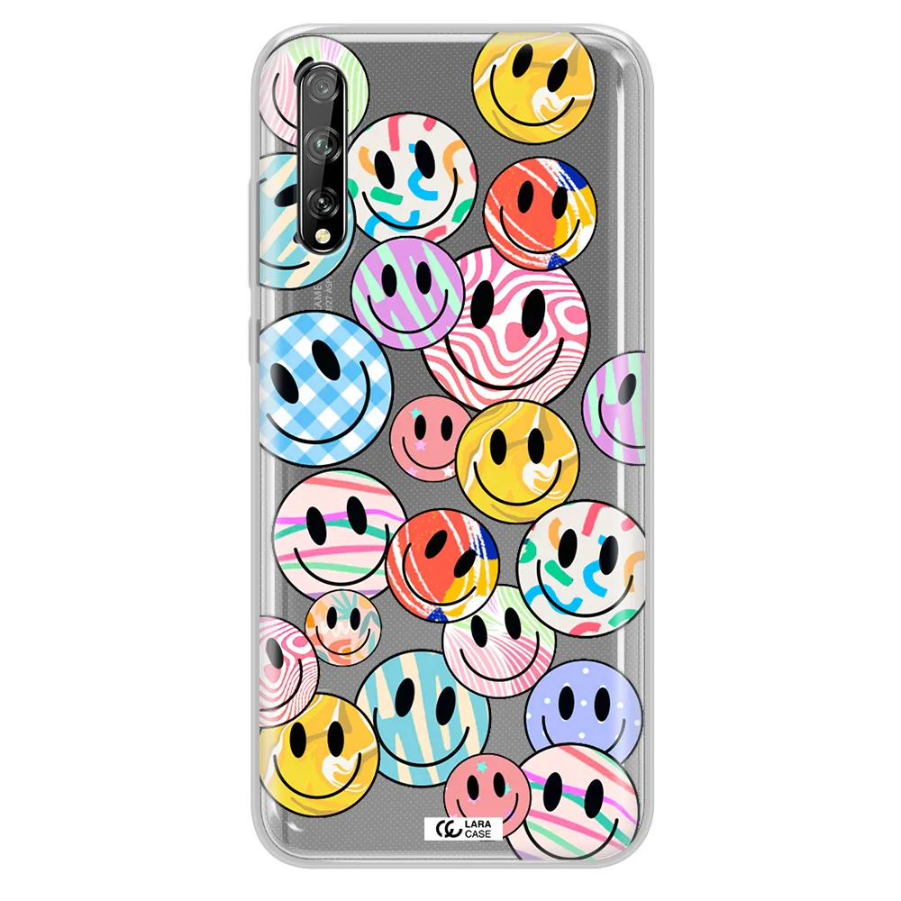 Colorful Smile Huawei P Smart S Clear TPU Case