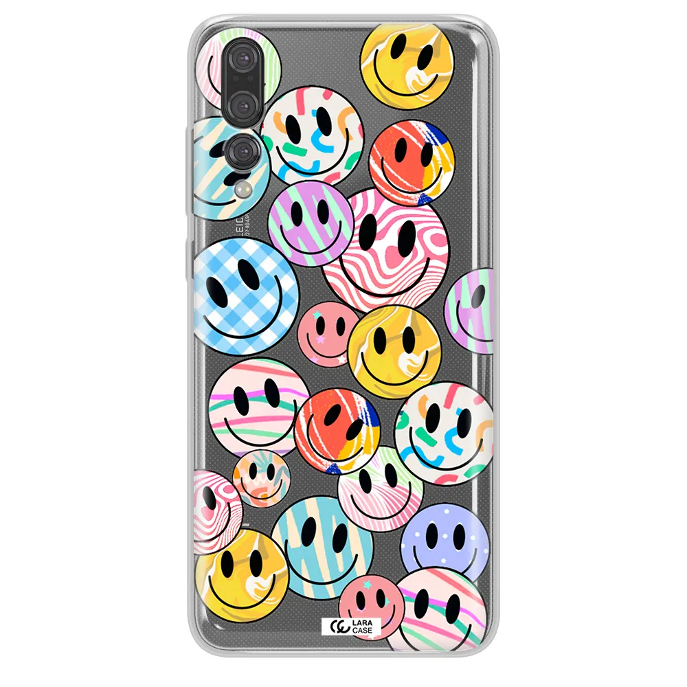 Colorful Smile Huawei P20 Pro Clear TPU Case
