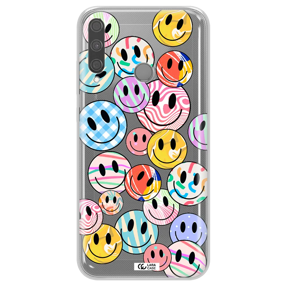 Colorful Smile Huawei P40 Lite E Clear TPU Case