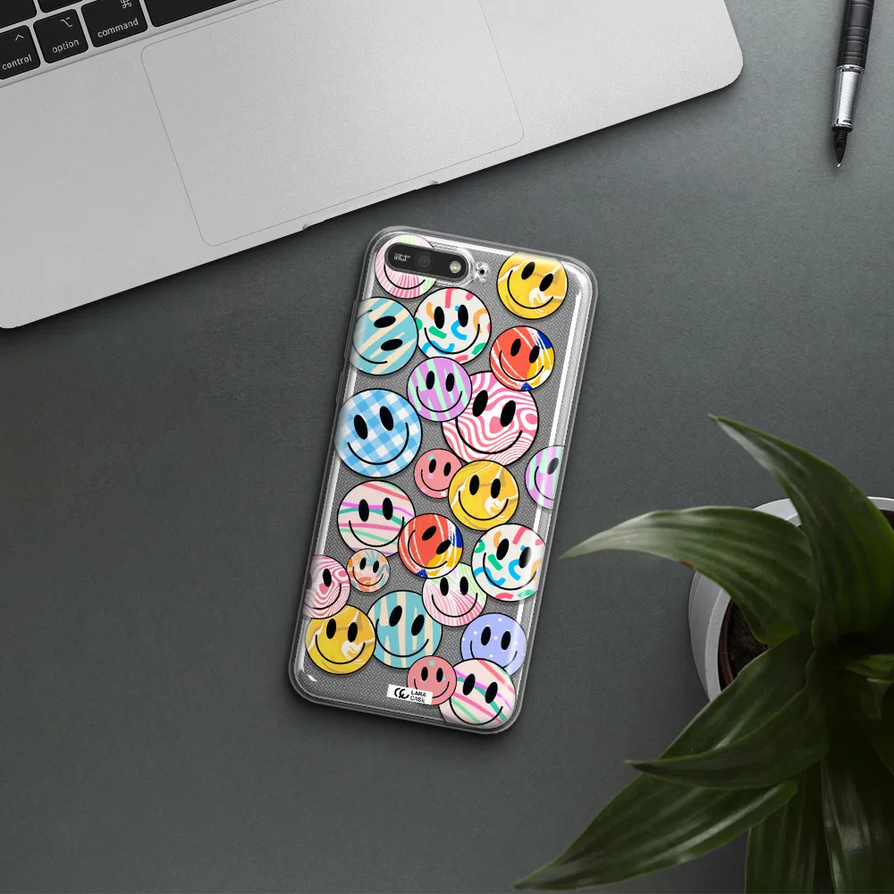 Colorful Smile Huawei Y6 2018 Clear TPU Case