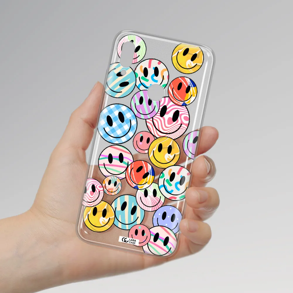 Colorful Smile Huawei Y6 2019 Clear TPU Case