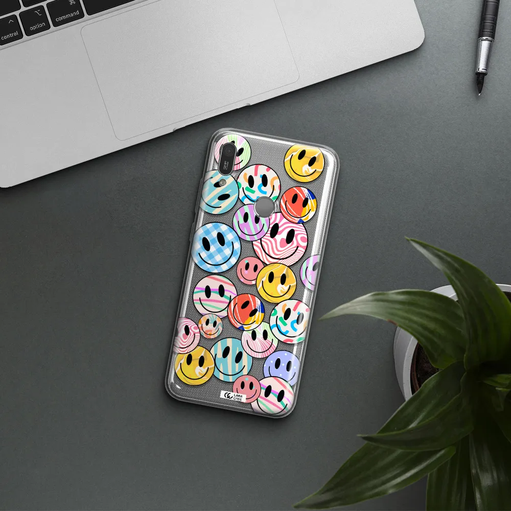 Colorful Smile Huawei Y6 2019 Clear TPU Case