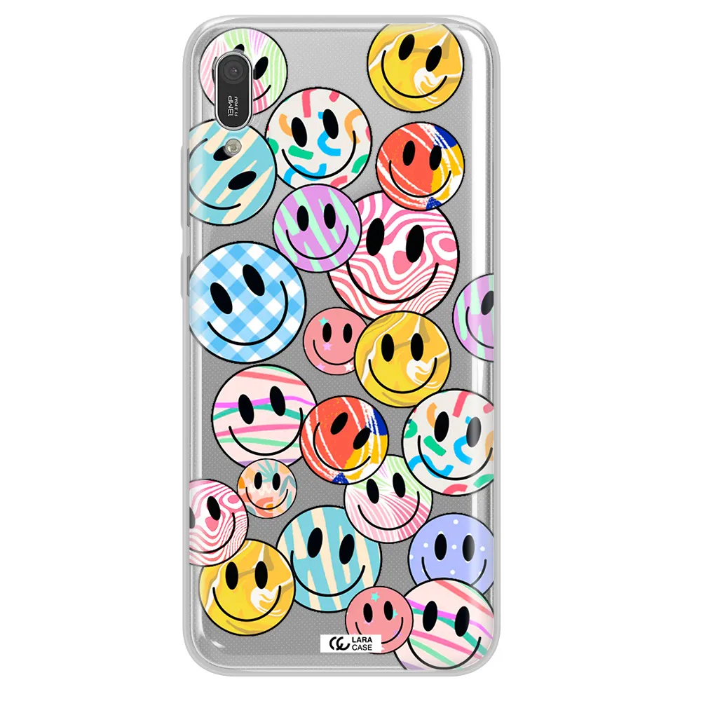 Colorful Smile Huawei Y6 Pro 2019 Clear TPU Case