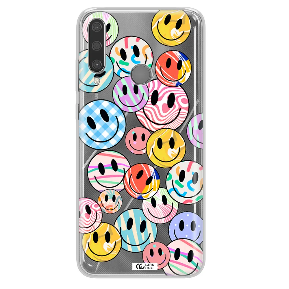 Colorful Smile Huawei Y6P Clear TPU Case
