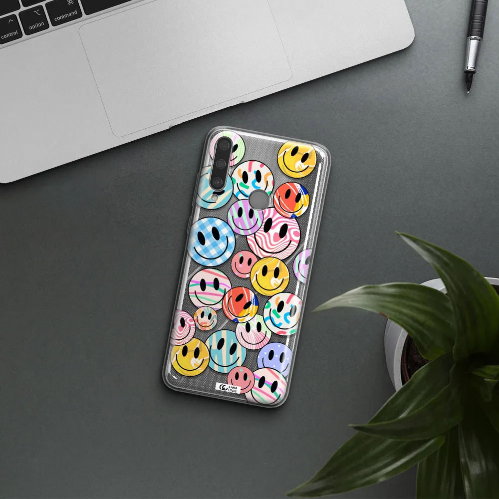 Colorful Smile Huawei Y6P Clear TPU Case