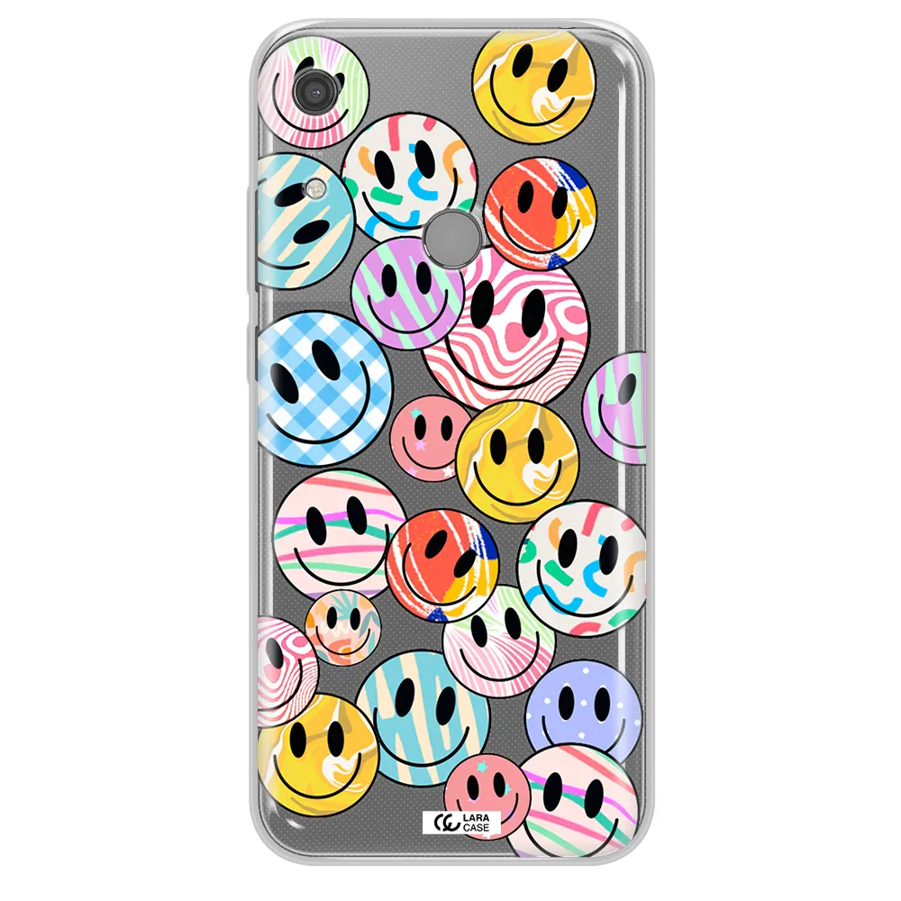 Colorful Smile Huawei Y6S Clear TPU Case