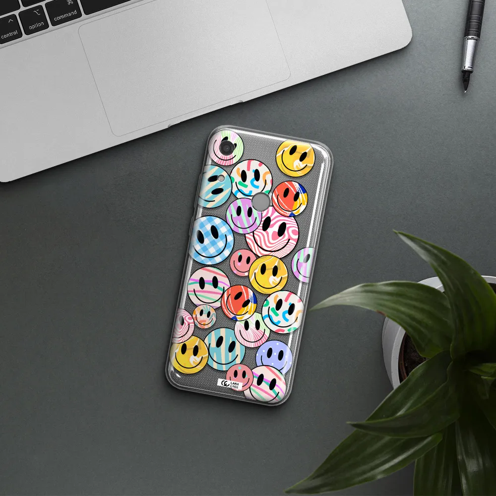 Colorful Smile Huawei Y6S Clear TPU Case