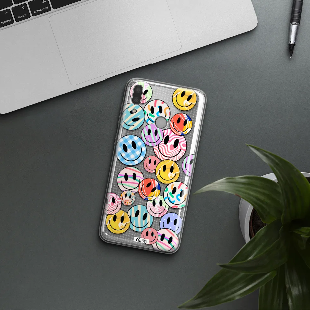 Colorful Smile Huawei Y9 2019 Clear TPU Case