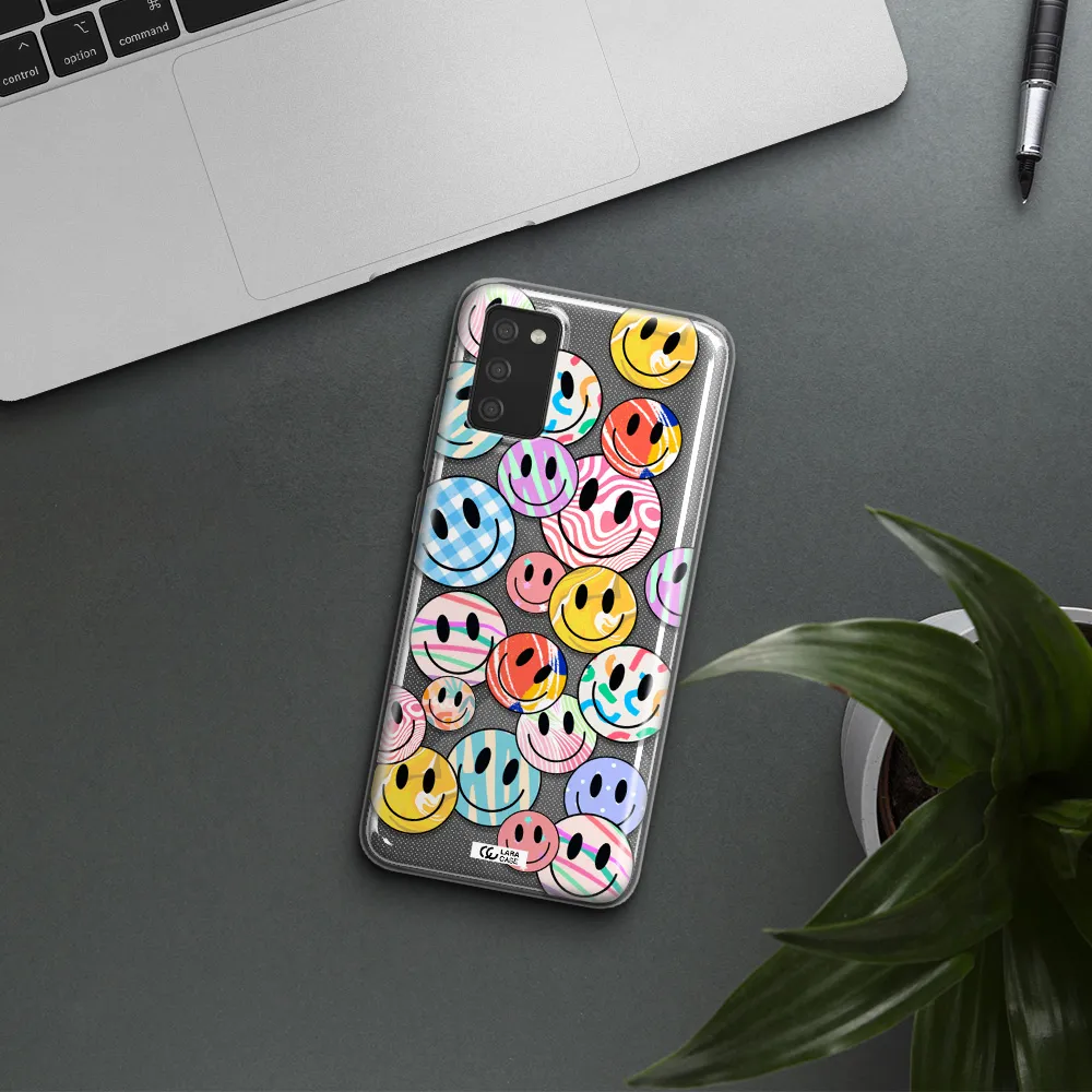 Colorful Smile Samsung A02S Clear TPU Case