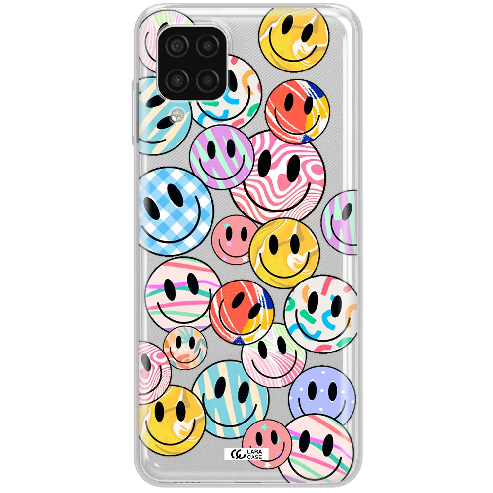 Colorful Smile Samsung A12 4g Clear TPU Case