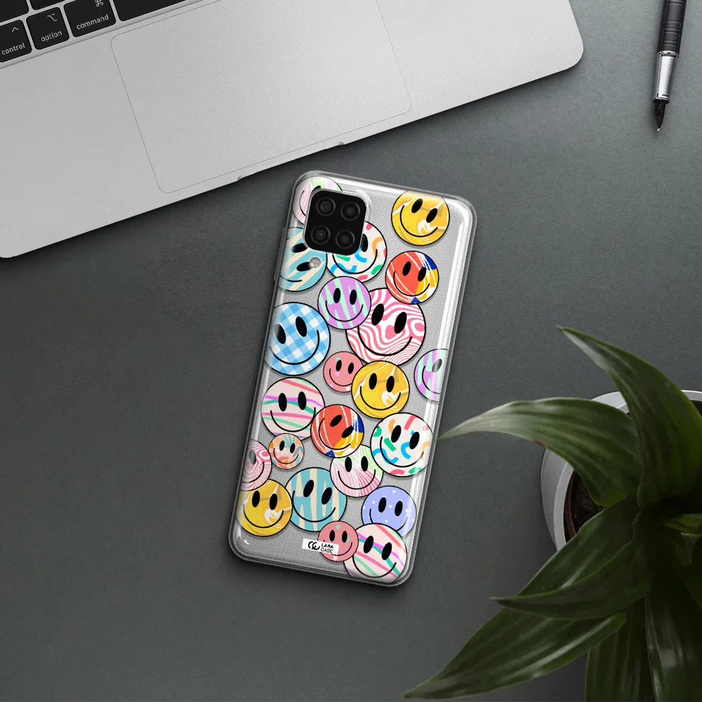 Colorful Smile Samsung A12 4g Clear TPU Case