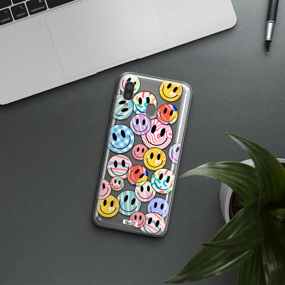 Colorful Smile Samsung A20 Clear TPU Case