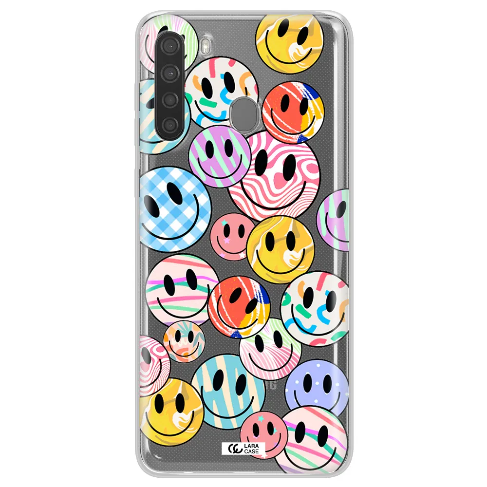 Colorful Smile Samsung A21 Clear TPU Case