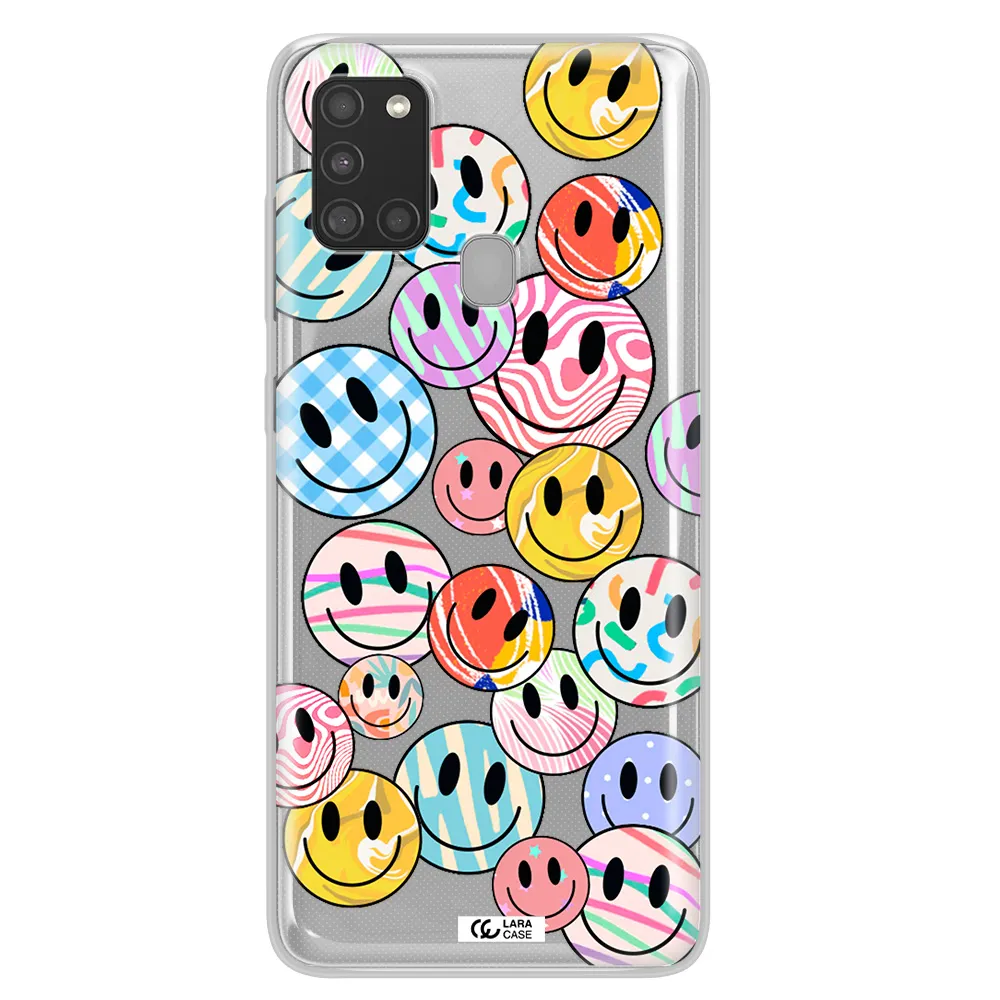 Colorful Smile Samsung A21S Clear TPU Case