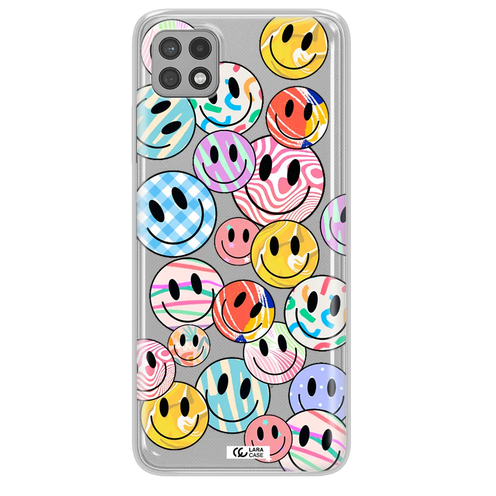 Colorful Smile Samsung A22 5g Clear TPU Case