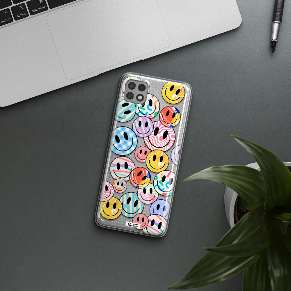 Colorful Smile Samsung A22 5g Clear TPU Case